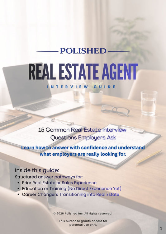 Real Estate Agent Interview Guide
